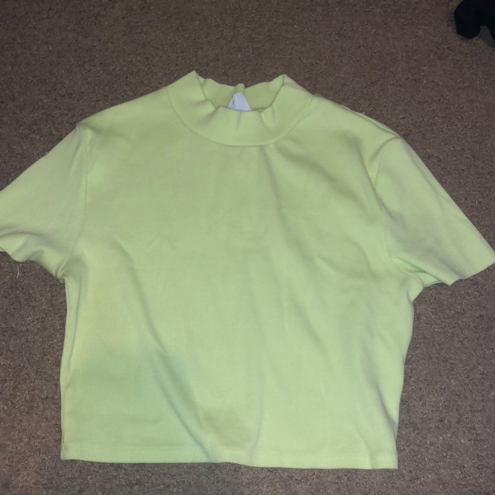 Neon Mock Neck Shirt